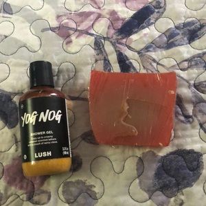 Lush Yog Nog Shower gel and lush soap